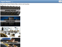 Tablet Screenshot of importmusica.com